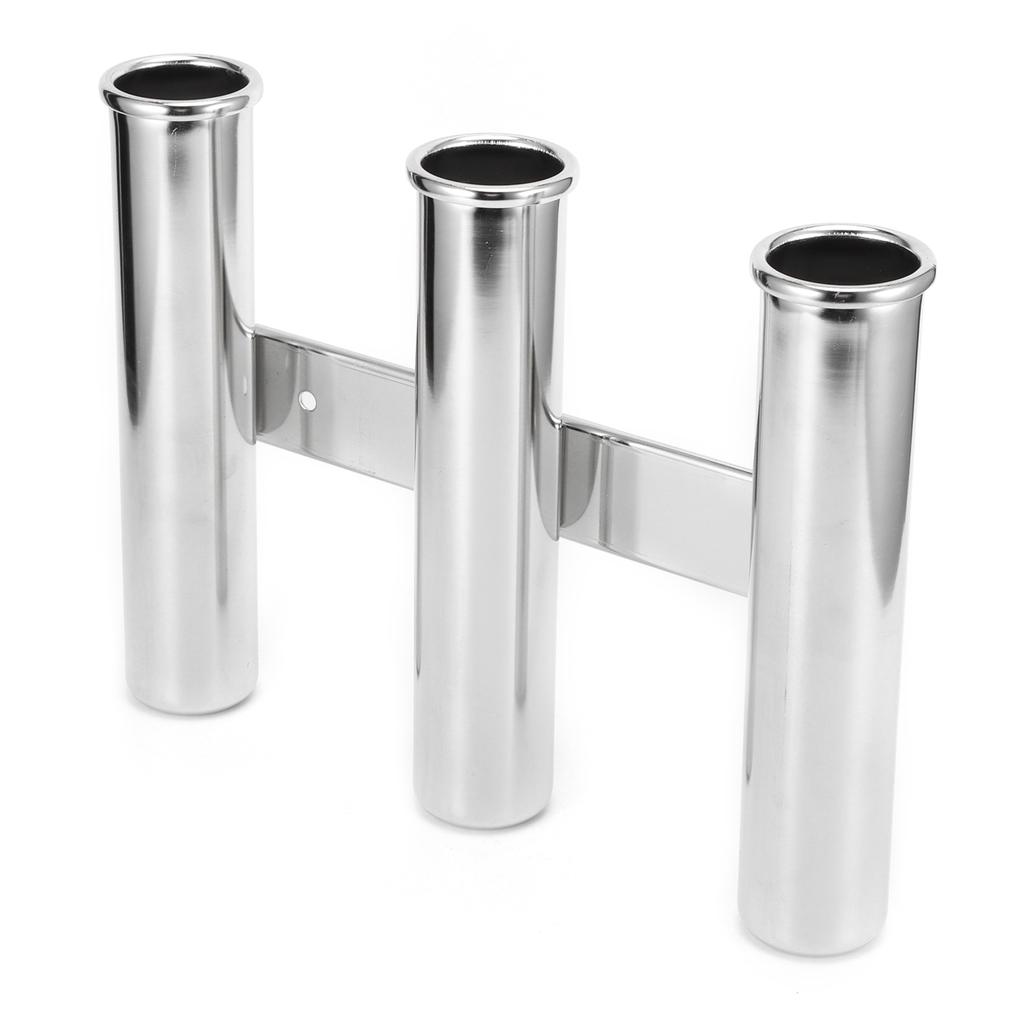 3 Tube Fishing Rod Holder Rack Stainless Steel Marine Yacht Boat Hardware Accessory