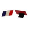 1 pièce Aluminium Drapeau Autocollants de Voiture Emblème de Calandre Badge Grande-Bretagne Allemand France Australie Amérique Russie Pièces de Voiture Accessoires Extérieurs