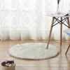 Home Bedroom Floor Round Soft Fluffy Seating Chair Sofa Rug Carpet Cover