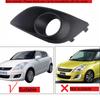 1 Pair Front Left Right Side Fog Light Bezel Frame Cover Fit for Suzuki Swift 2011 2012 2013 2014 2015 2016 2017 Black Plastic
