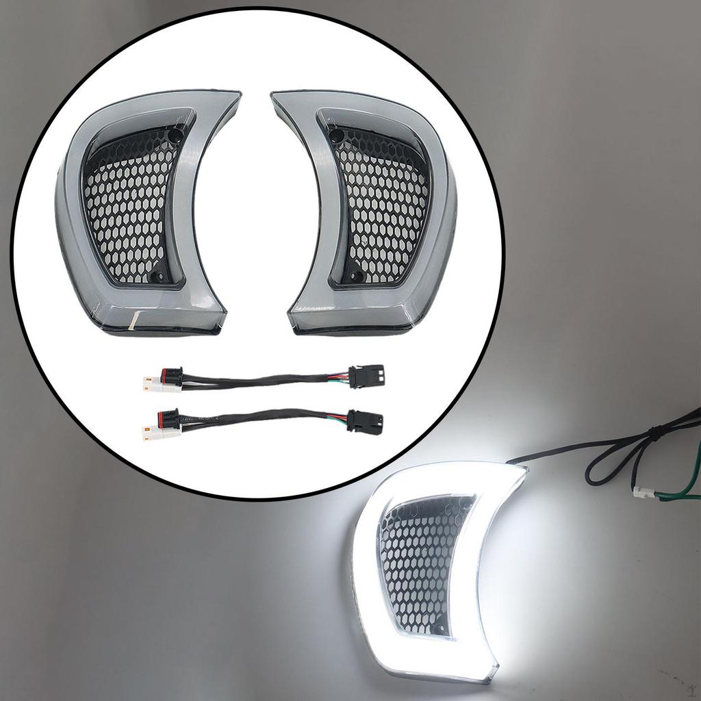 2x Turn Signal LED Indicator Side Lights Motorcycle Headlights Vent Accent Component Repair Spare