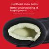 Men's Short Tube Thickened Cotton Shoes Non Slip Rubber Soles Plush Warm Winter Casual Snow Boots