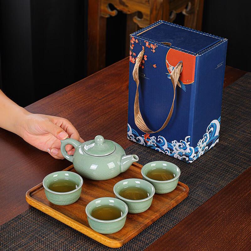 Xiaoyueya Chinese Ge Ware Gongfu Tea Set