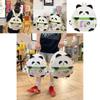 Panda Plush Backpack For Kids Pvc Large Capacity Child Girl School Bag With Comfort Straps