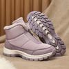 Waterproof Women Winter Ankle Boots Front Zipper Plush Snow Boots Non‑Slip Warm Outdoor Cold‑Proof Short Booties