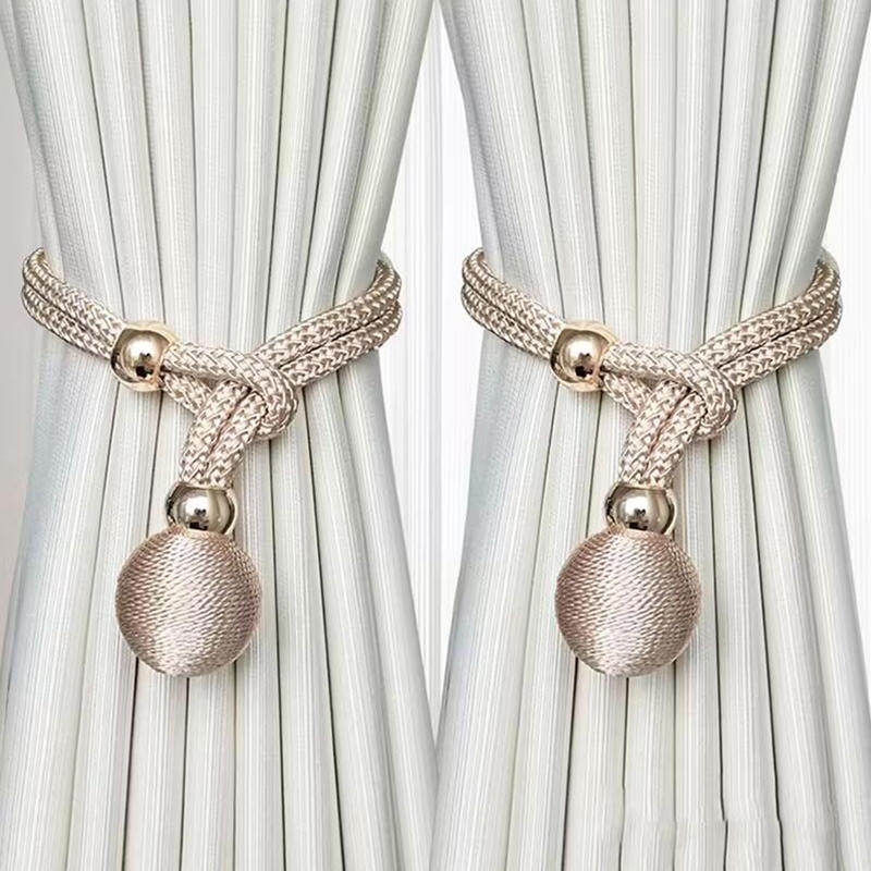 Adjustable High Quality French Ball Curtain Tiebacks Convenient Decorative Draped Curtain Fixer Holdback