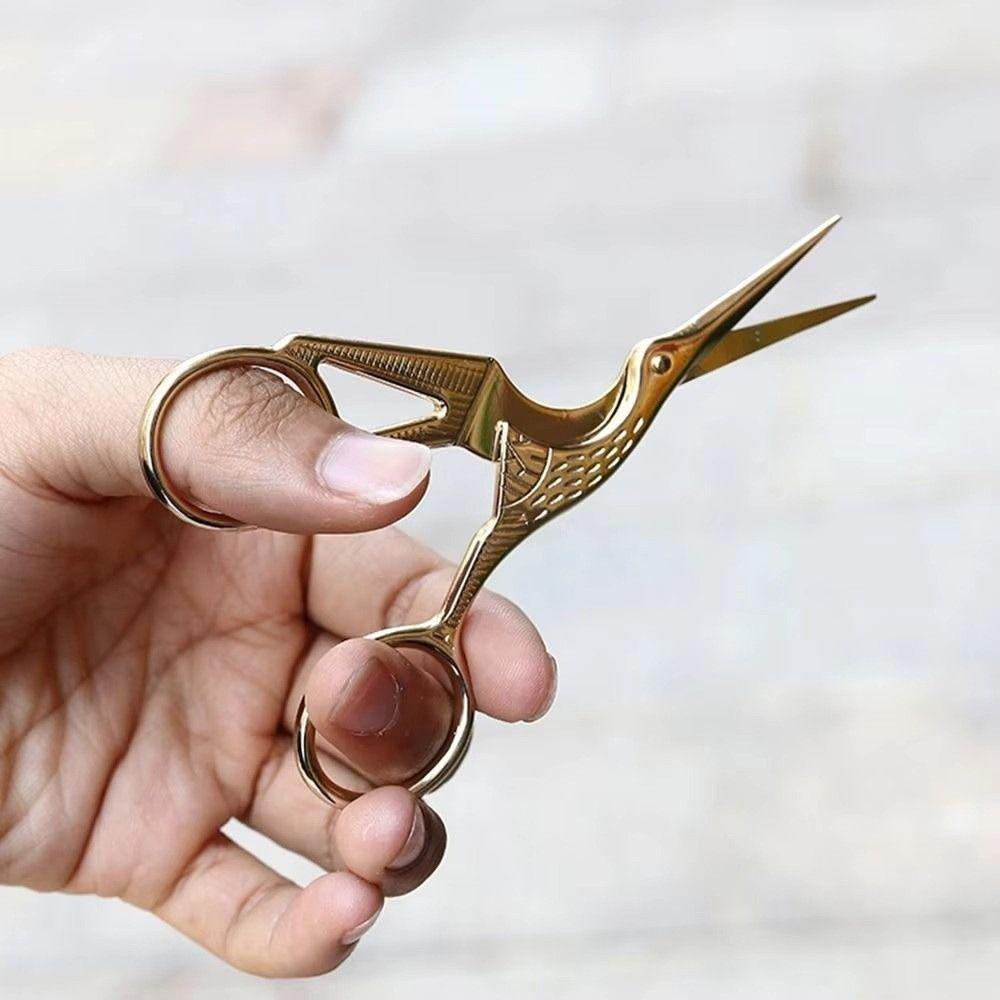 Bird Shape Crane Embroidery Shears Precision Tailor Shears Durable Vintage Cutters Handmade Crafts