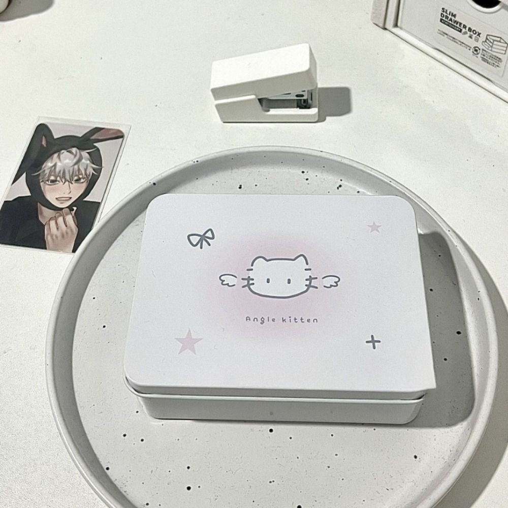 

Dustproof Desktop Storage Cute Photo Organizer New Small Card Storage 1