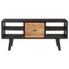 Table basse - VIDAXL - Bois de récupération massif - Noir - Vintage - Salon