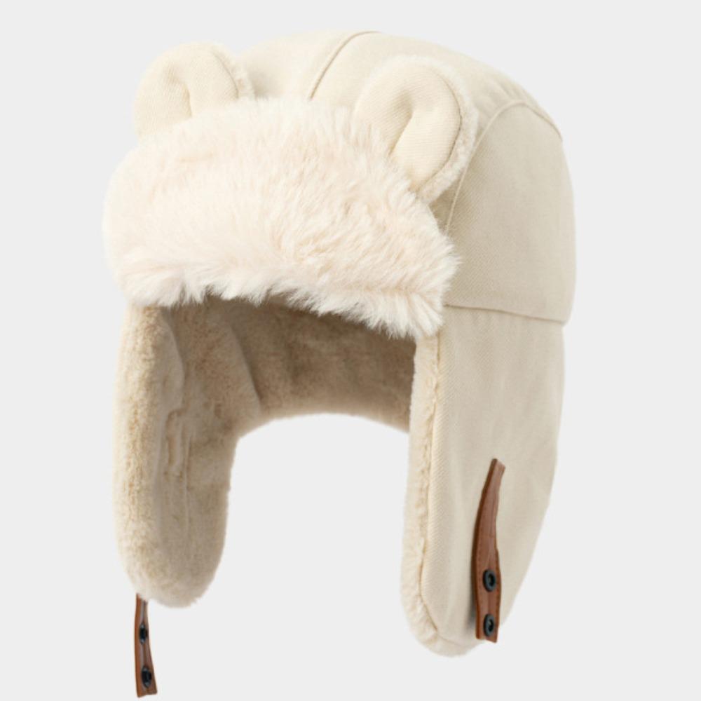 Soft Fluffy Ear Protection Hat Bear Ears Earmuffs Cap Fashion Warmth Cap  Women Men