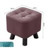Home Living Room Tea Table Stool Solid Wood Sofa Stool Pedal Door Change Shoes Low Stool Cat Scratch Leather Pier