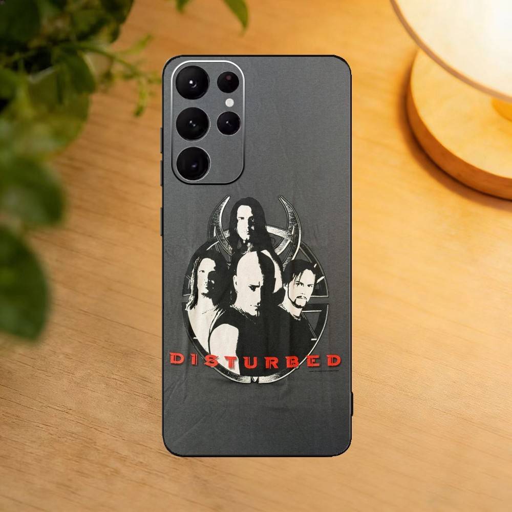 D-Disturbed Band Believe Phone Case For Samsung S25,24,23,22,30,21,10,9,Ultra,Plus,Lite Soft Black Case