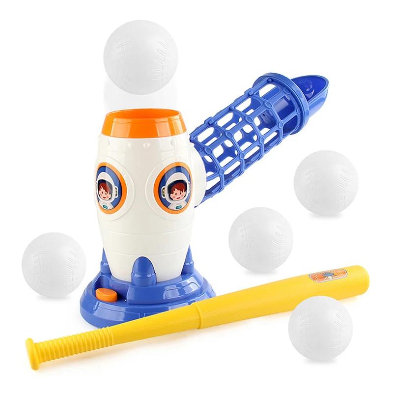 Electric Baseball Pitcher Automatic Launcher Toy Set Kids Outdoor Indoor Sports Toys Tennis Ball For Boys Education Game Gifts