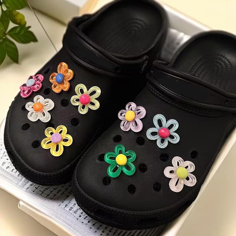 Xiaohongshu Style Blue Seashell and Starfish Shoe Decorations