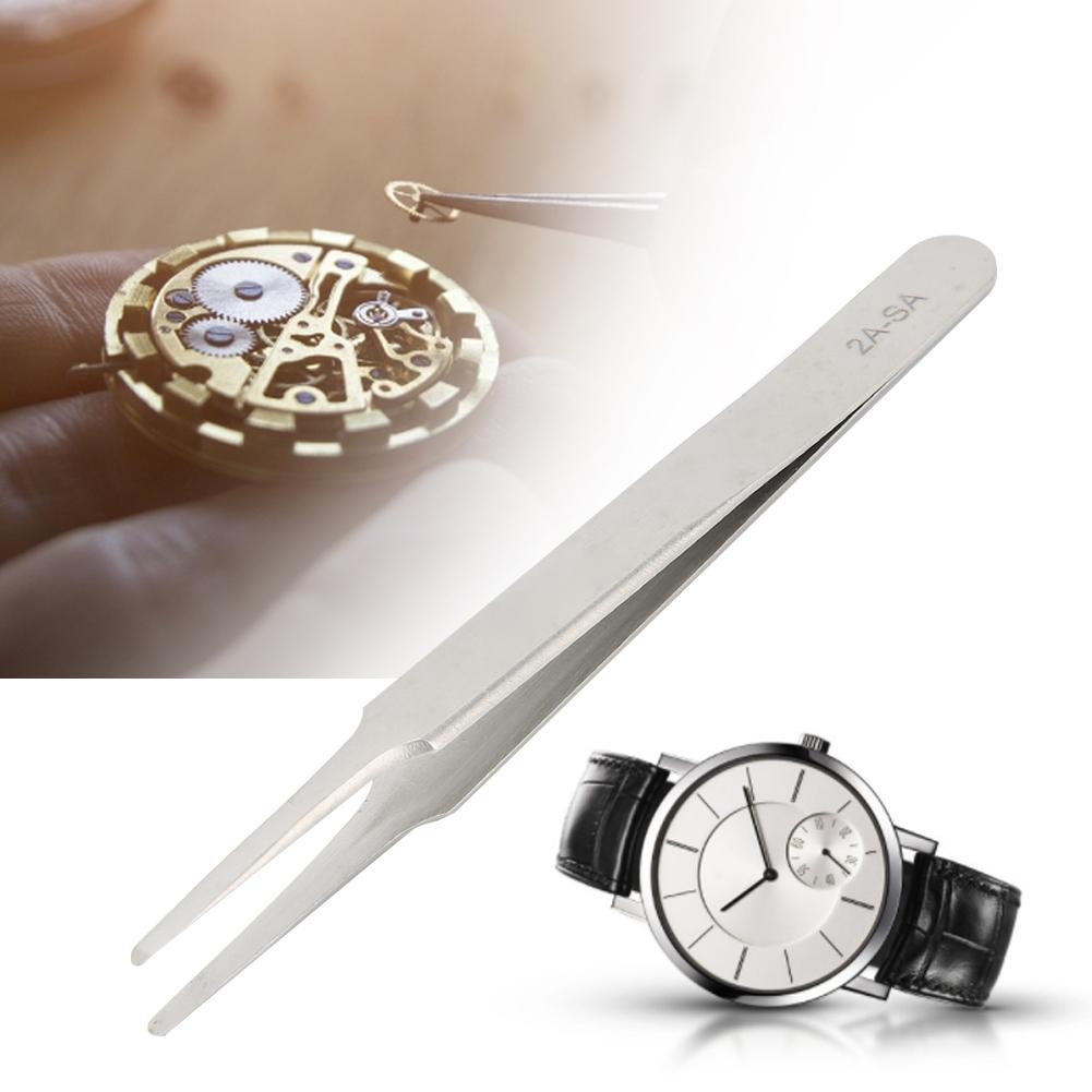 Stainless Steel Non Magnetic Anti Acid Tweezers Watch Repairing Tool (2A-SA)