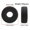 4Pcs 1/10 RC Crawler Tires Upgrade Parts Repair Modification Replacement Accessories Rock Crawling