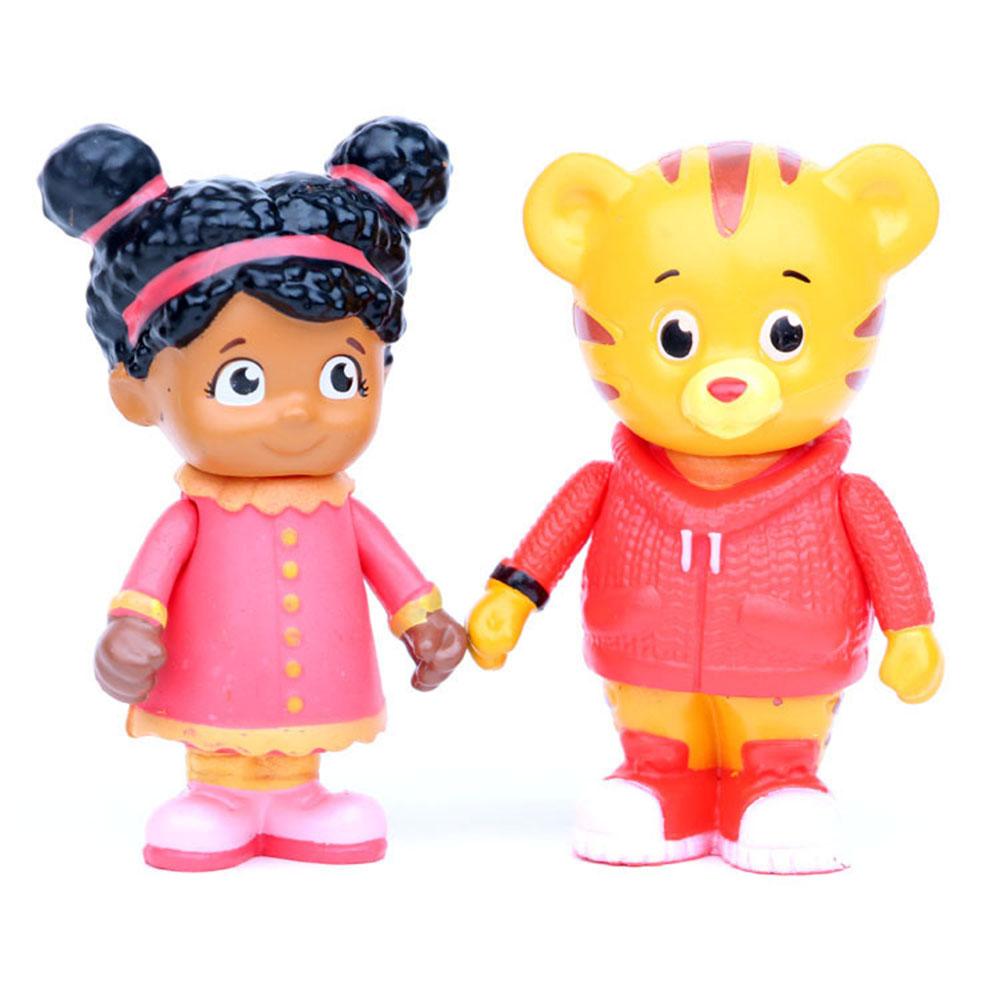 5 Stück/Los Daniel Tiger's Neighborhood Spielzeugmodell Daniel Tiger Katerina Kittycat O die Eule Miss Elaina Prinz Mittwoch Dekoration