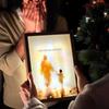 Ježíšova lampa 4D LED Rám s Kristem Světlo Domácí dekorace Akcenty Nástěnné umění Pracovna Obývací pokoj Ložnice Svítící dekorace LED malířská lampa