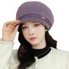 New Middle aged and Elderly Ladies Rabbit Fur Knitted Basin Hat Autumn and Winter Outdoor Cycling Warm Woolen Hat for The Elderly