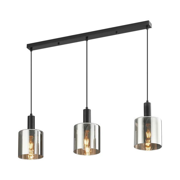 Suspension décorative - BV - BV01-00072 - Verre fumé - 3xE27 - 23W - Intérieur