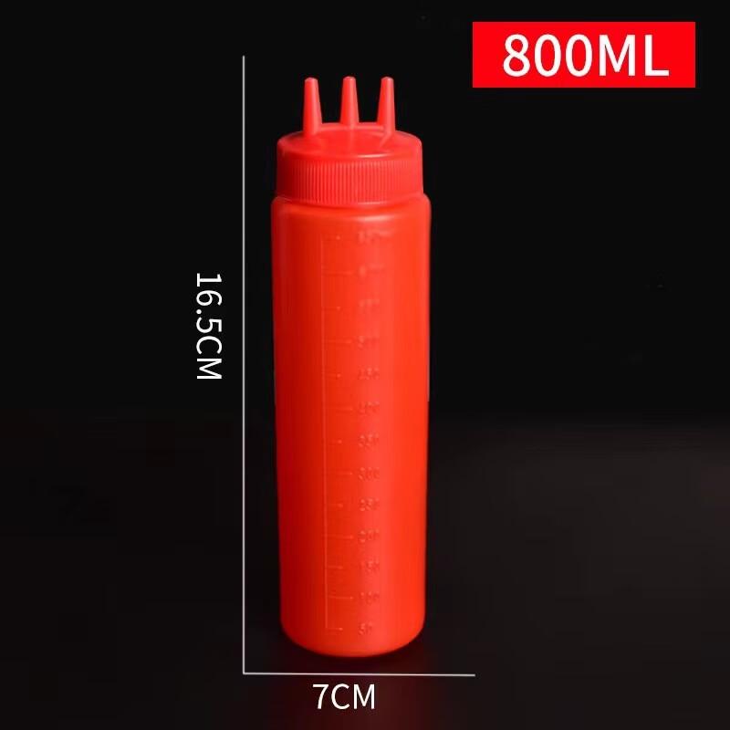 Three-Hole Squeeze Sauce Dispenser with Scale