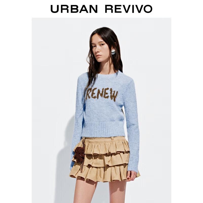 

Женский джемпер UR с жаккардовым узором из цветных блоков и букв XL