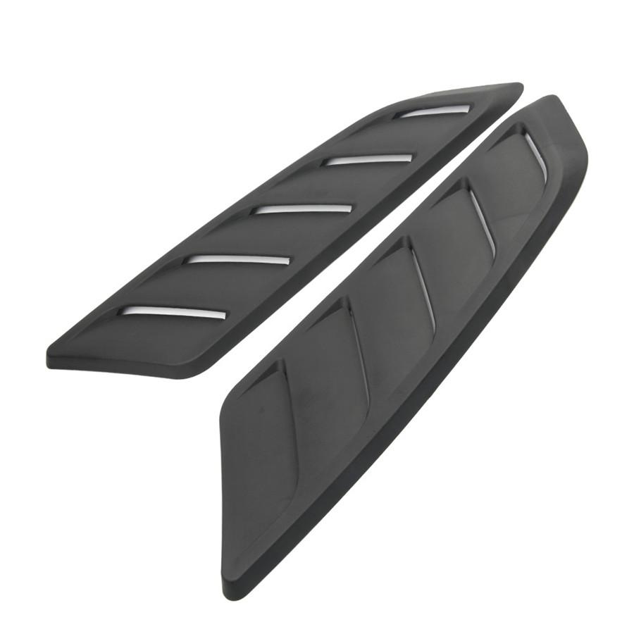 2PCS Universal 19.88" ABS Plastic Car Air Intake Scoop Bonnet Hood Vent Front Ho