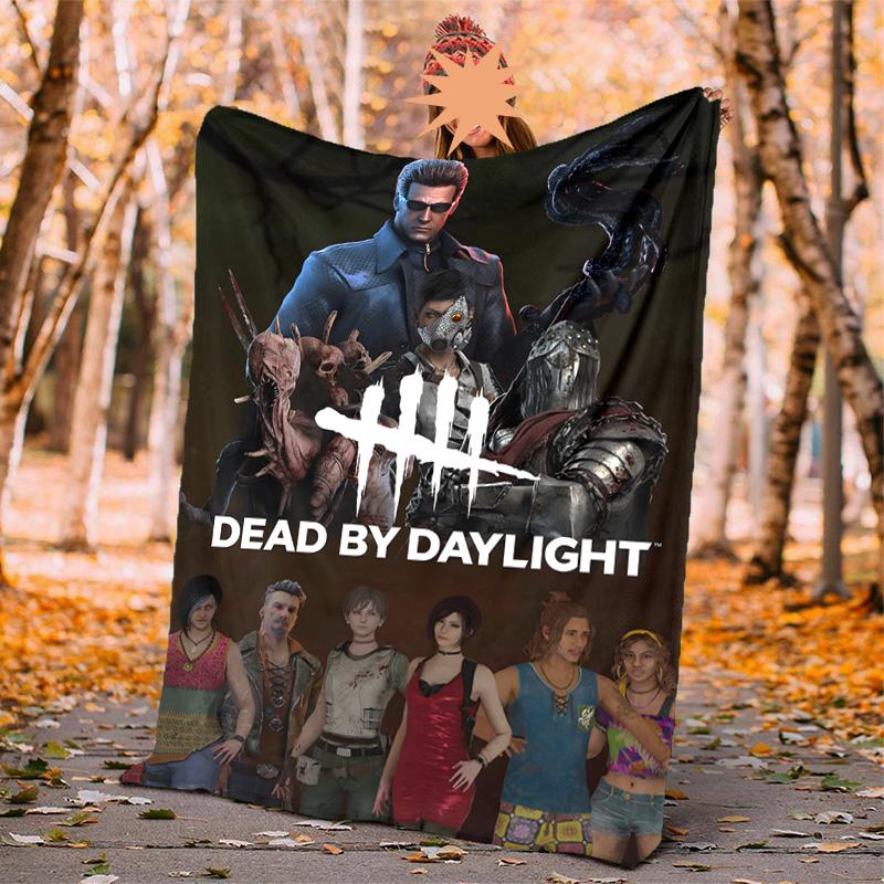 Dead Daylight Flannel Blanket Soft Warm All-Season Throw, Design for Camping, Car Travel, Hiking Sofa, Bed, Office Perfect Gift for Parties