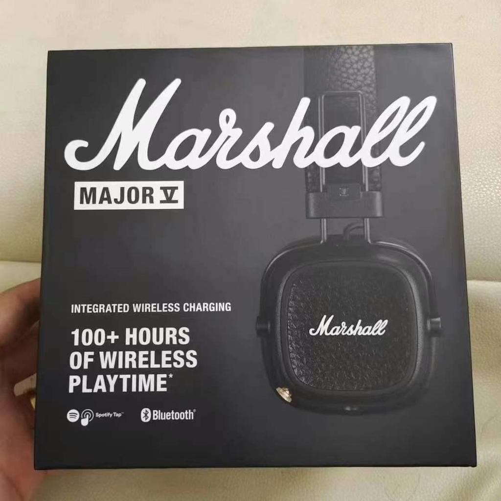Marshall Major V 5th Gen Over-Ear Wireless Bluetooth Headphones - Deep Bass