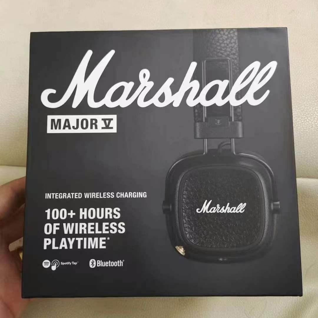 

Бездротові Bluetooth накладні навушники Marshall Major V 5-го покоління - З глибоким басом чорний