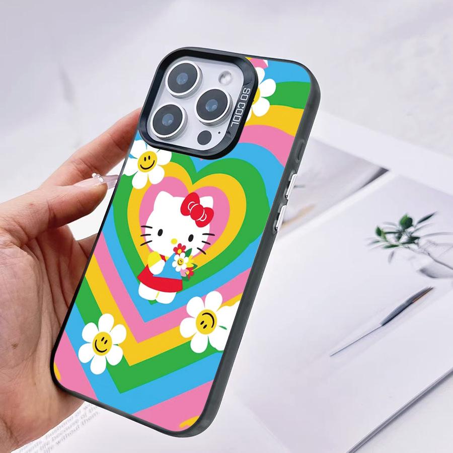 Sanrio Hello Kitty Cute Black Phone Case for Apple 16