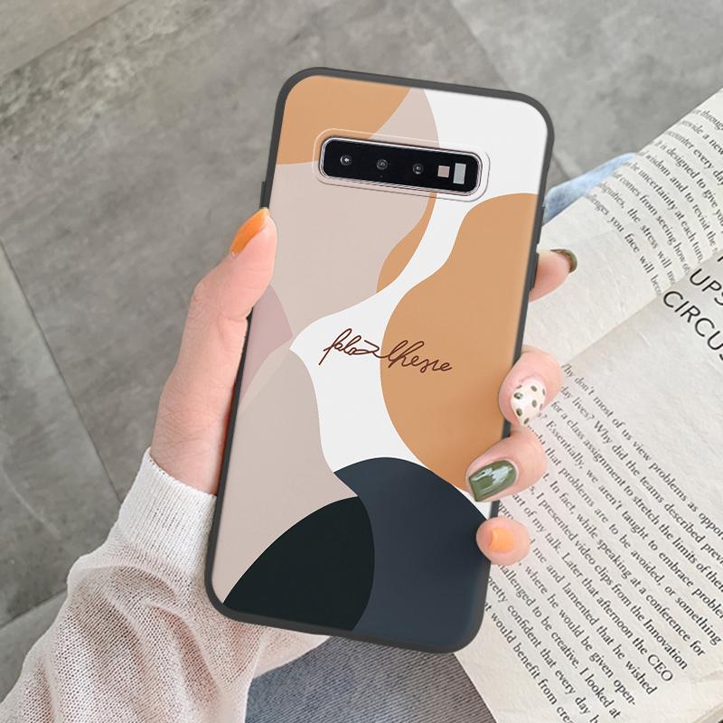 Case For Samsung Galaxy S10 Plus S 10 S10E Cover Cloud Graffiti Illustration Kanagawa Label Silicone Fundas For Samsung S10 S10e
