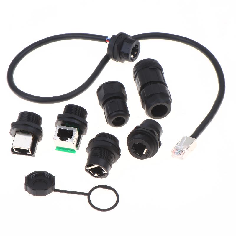 Waterproof Rj45 Connector Kit With Ip67 Protection And Stable Signal Perfect For Outdoor Industrial Ethernet Cabling