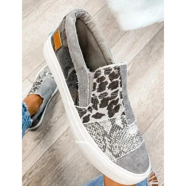 Fashion Leopard Print Women Vulcanized Shoes 2025 Trend Women Canvas Shoes Casual Walking Sneakers Designer Womens Casual Footwear Tenis