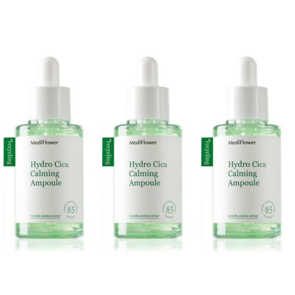 Medi Flower Hydro Cica Calming Ampoule 50ml*1Pc/2Pcs/3Pcs/4Pcs