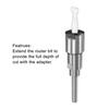 Uxcell Fräser Spannzangenerweiterung Adapter für Gravierfräser für CNC Graviermaschine Holzbearbeitung Fräsmaschine 12mm 12mm -