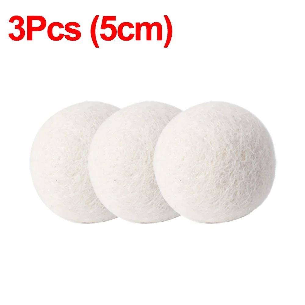 6Pcs Reusable Wool Dryer Balls Clothes Softener Laundry Fleece Dryer Ball Kit Home Clothes Dryer Washing Machine 34567Cm