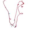High-End Niche Personalized Red String Necklace with Agate Cat's Eye Pendant for Women