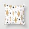 Christmas Golden Series Festive Decoration Pillowcase Home Sofa Car Pillow Cushion