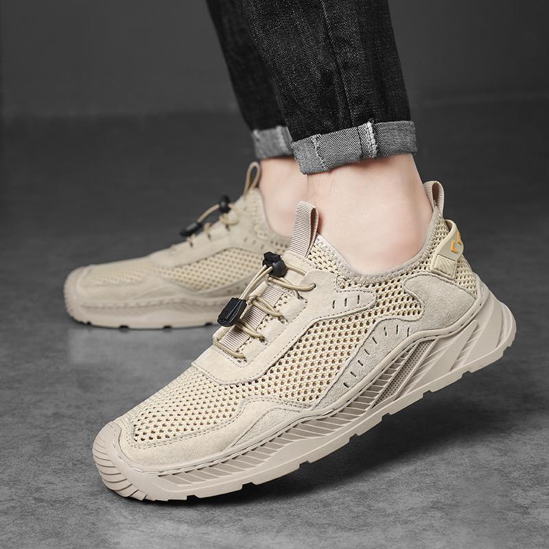 Men Breathable Flats Autumn Soft All-match Loafers Lazy Shoes Lightweight Cheap Mesh Casual Shoes Men Sneakers Tenis Masculino