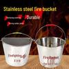 Datangyu 201 Semi-circular Thickened Stainless Steel Fire Bucket
