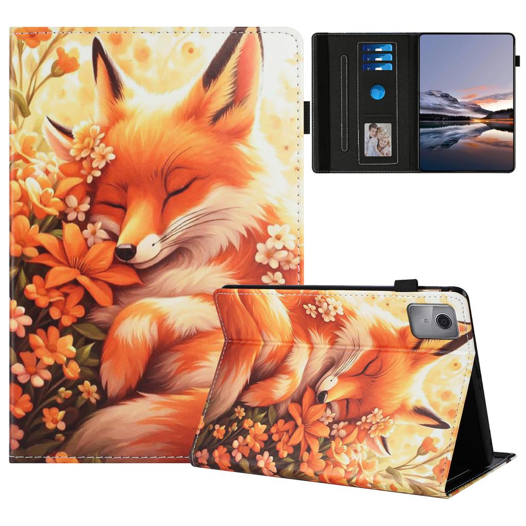 Tablet Case For Lenovo Tab M11/Xiaoxin Pad 11 2024 Pattern Leather Cover with Auto Sleep/Wake, Card Holder