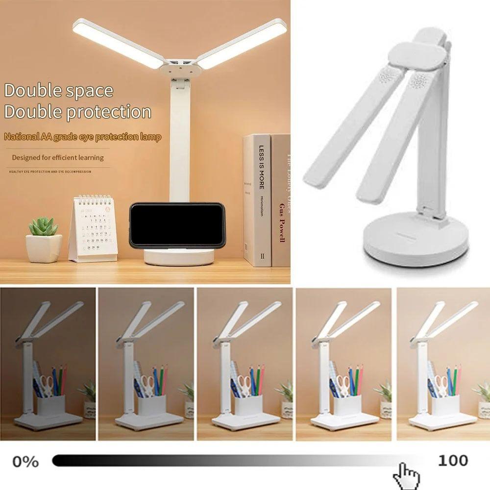 3 Levels Dimmable LED Desk Lamp Touch Control Foldable Reading Light Desk Lighting