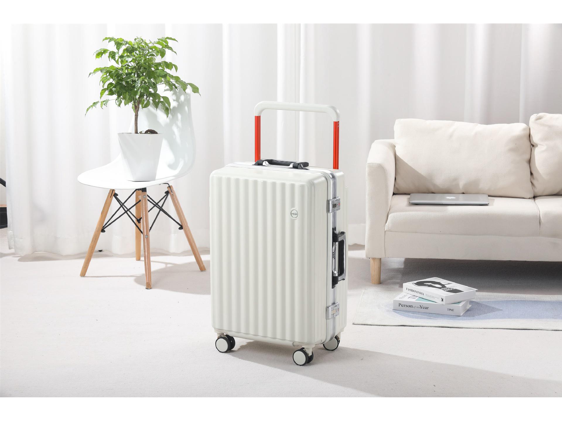 

20-дюймовый легкий алюминиевый чемодан с универсальными колесами для студенток 22-inch