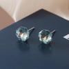 Sparkly Diamond Cochlea Stud Earring – Stainless Steel Needle, Trendy and Stylish for Women