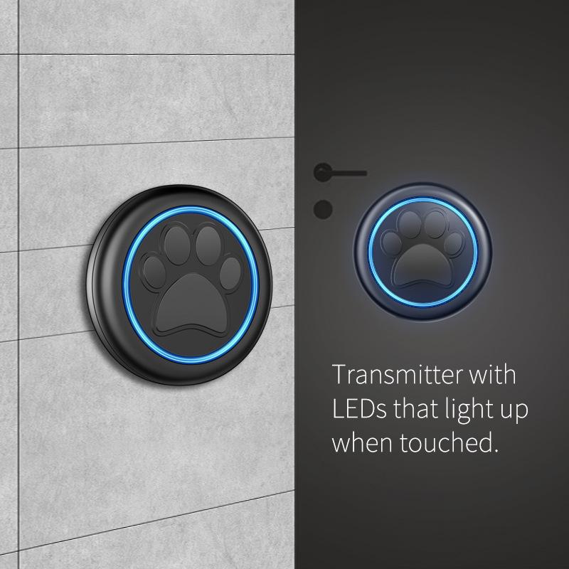 Wireless Smart Dog Training Doorbell with Touch Sensor and Music