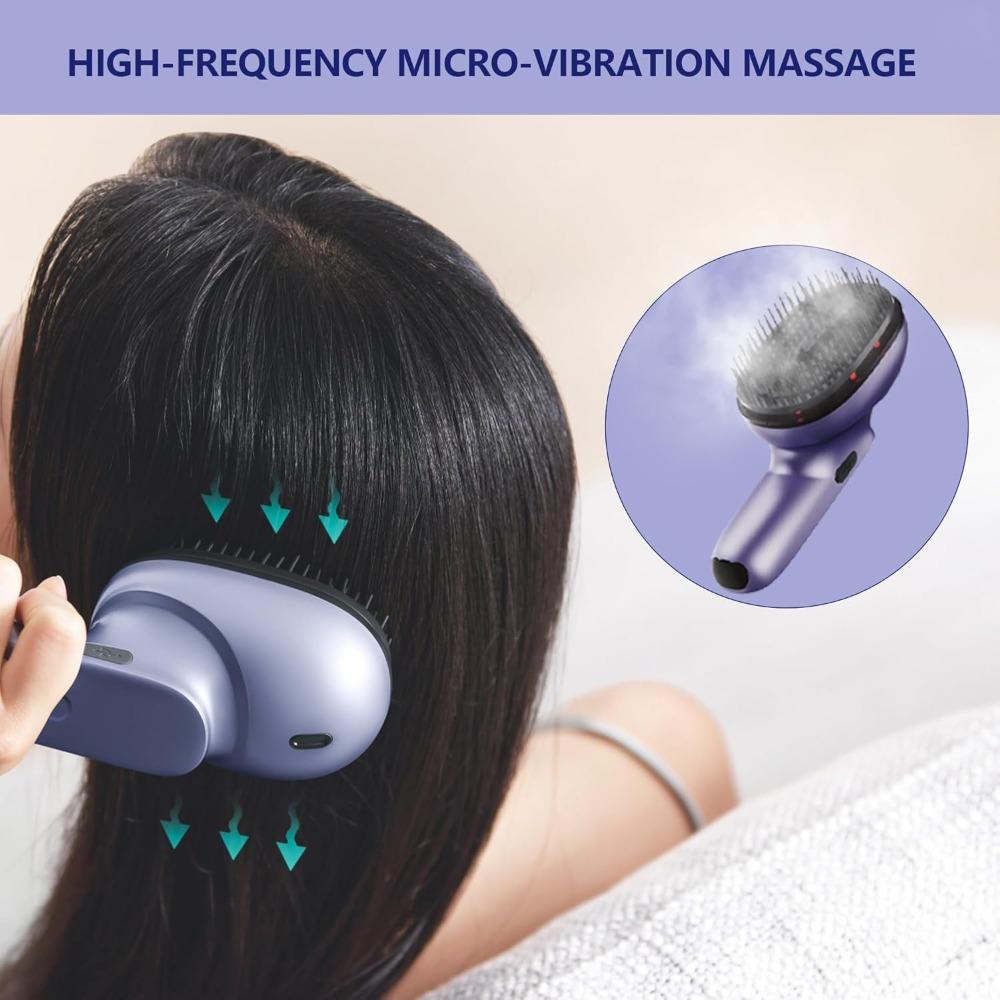 Electric Scalp Massage Brush with Spray Function, Portable Vibrating Scalp Massager Tool,Deep Brush Head Massager for Relaxing Muscles,Nourishes Hair