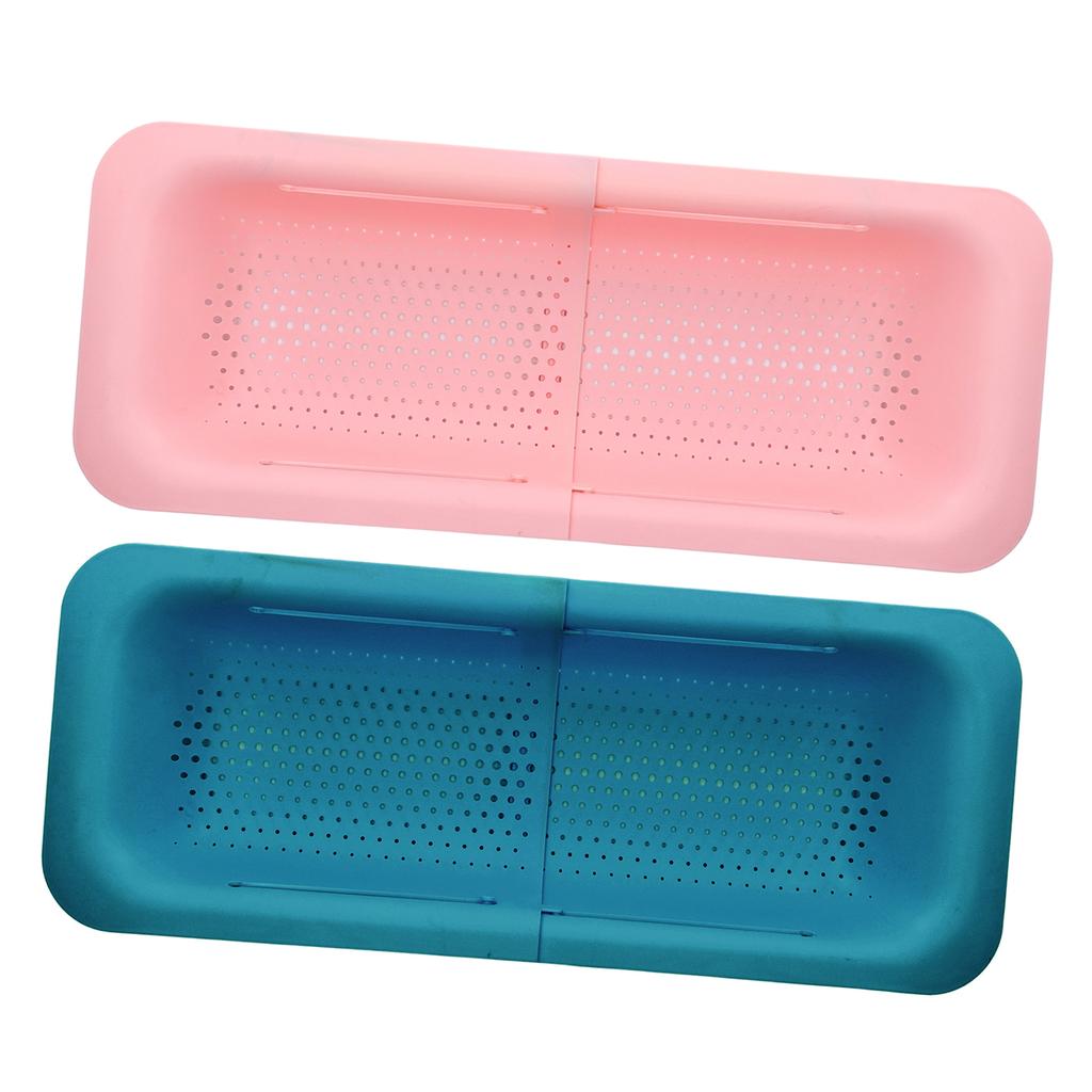 Siebkorb ABS-Material Teleskopisch Flexibles Hohlboden-Design Abtropfsieb Küchenzubehör