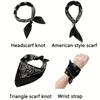 1pc Print Triangular Square Scarf Breathable, Thin Hip-Hop Style Headscarf for Girls And Girls Perfect for Hiking, Parties