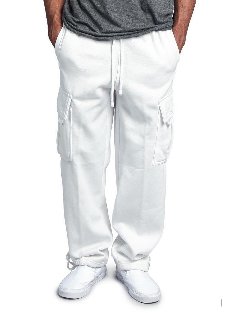 Men's Casual Multi-Pocket Loose Straight Overalls